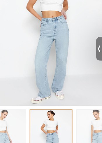 36 Beden mavi Renk Bej Normal Paça Kadın Denim Pantolon