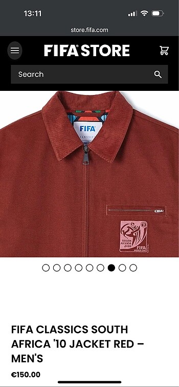 FIFA Classics 2010 South Africa Dünya Kupası Lisanslı Ceket - Görsel 6