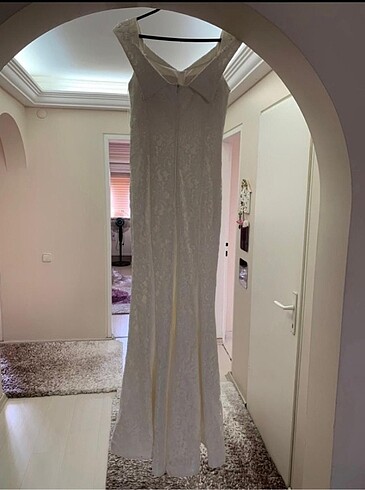 m Beden beyaz Renk Nikah elbisesi balık model