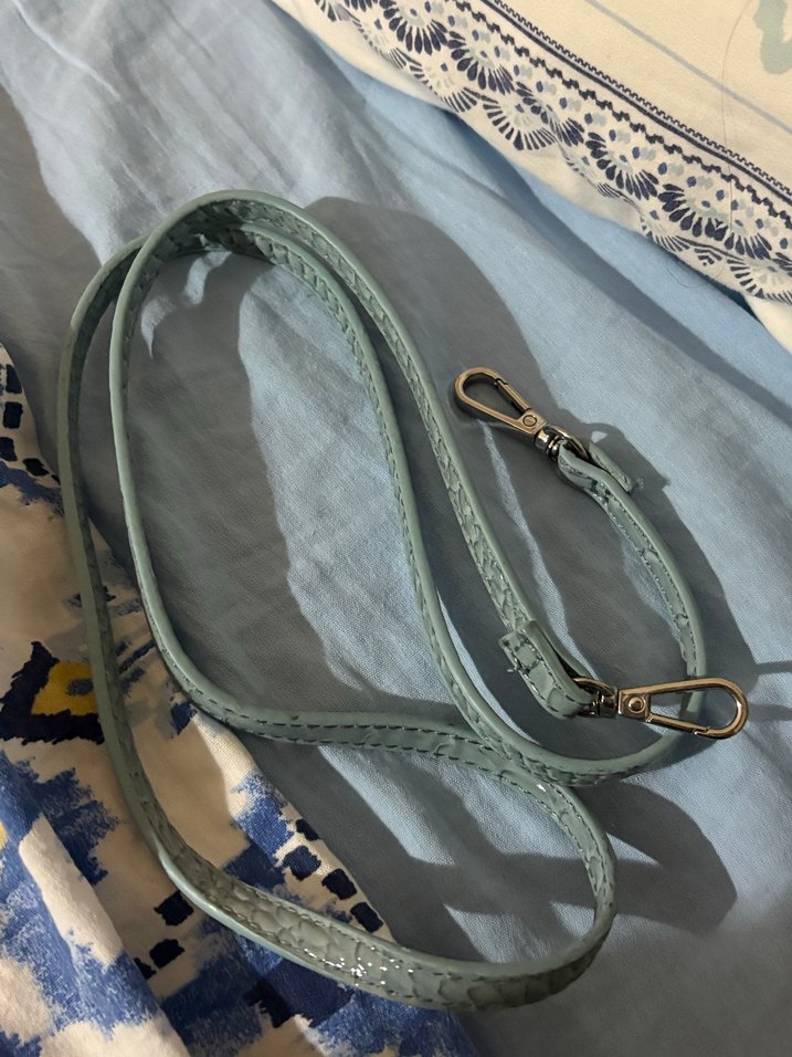 Bebe Mavisi Yılan Desenli Çanta - Görsel 4