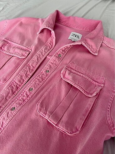 Zara zara pembe kot ceket