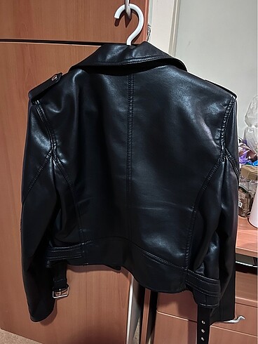 pull&bear deri ceket - Görsel 5