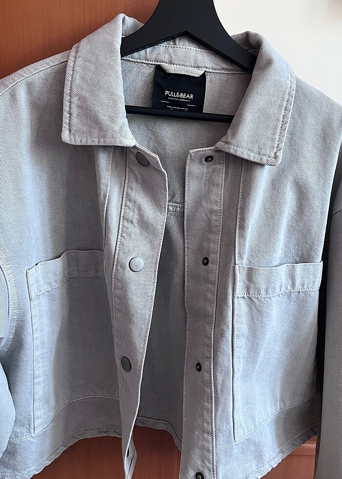 pullandbear crop ceket - Görsel 2