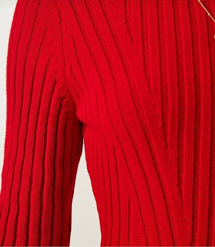 universal Beden kırmızı Renk Triko elbise