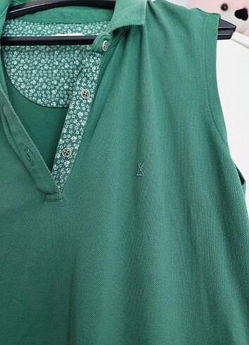 s Beden yeşil Renk Sıfır kol elbise 
