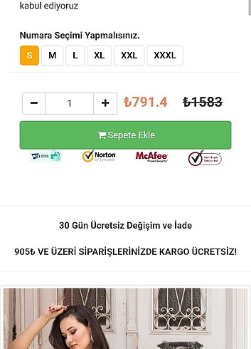 Trendyol & Milla S beden siyah elbise