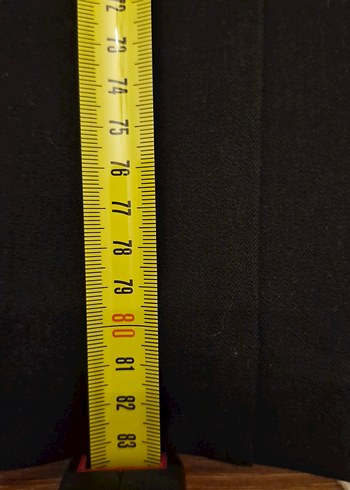 Kadın Siyah Midi Kumaş Pantolon - Görsel 2