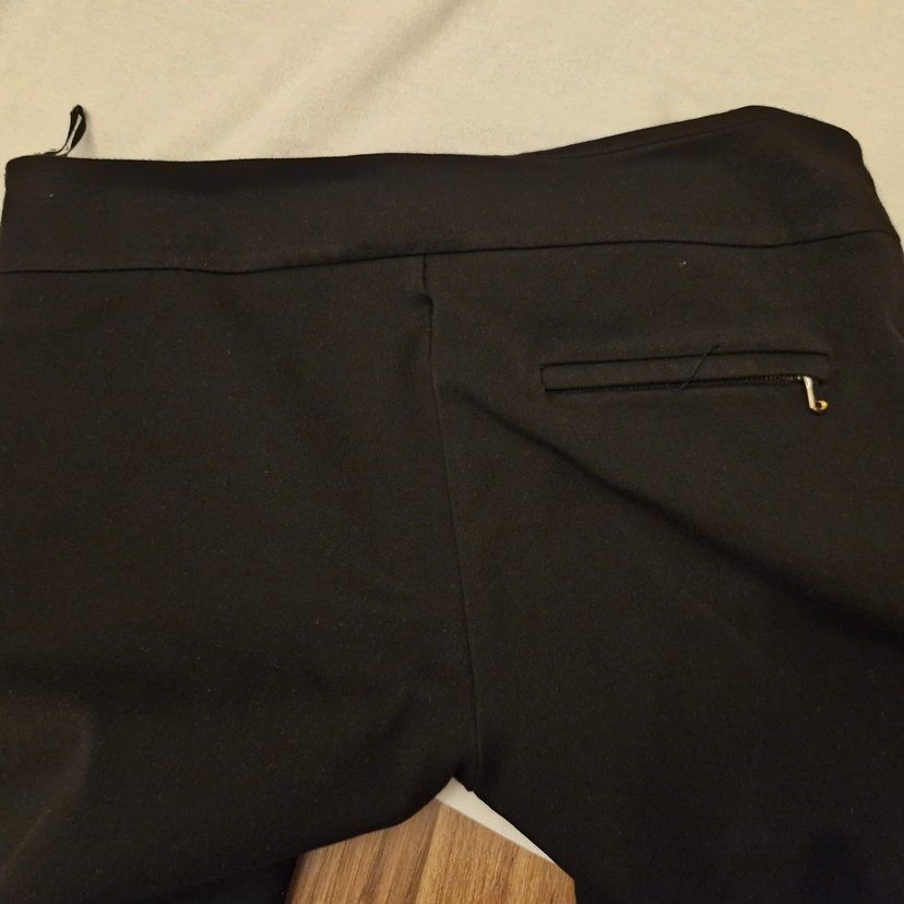 Kadın Siyah Midi Kumaş Pantolon - Görsel 4