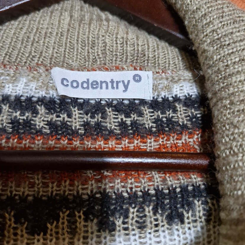 Desenli Bohem Triko Hırka - Görsel 3