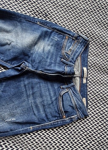 27 Beden Mavi jeans İspanyol paça pantolon