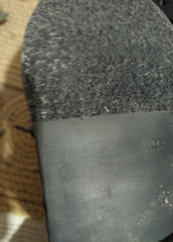 Siyah Deri Gotik Kadın Botu - Görsel 6