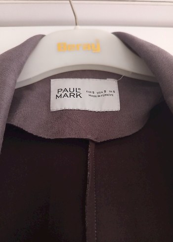 Düğmeli Uzun Süet Kadın Trençkot - Görsel 3