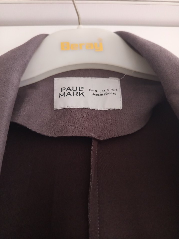 Düğmeli Uzun Süet Kadın Trençkot - Görsel 3