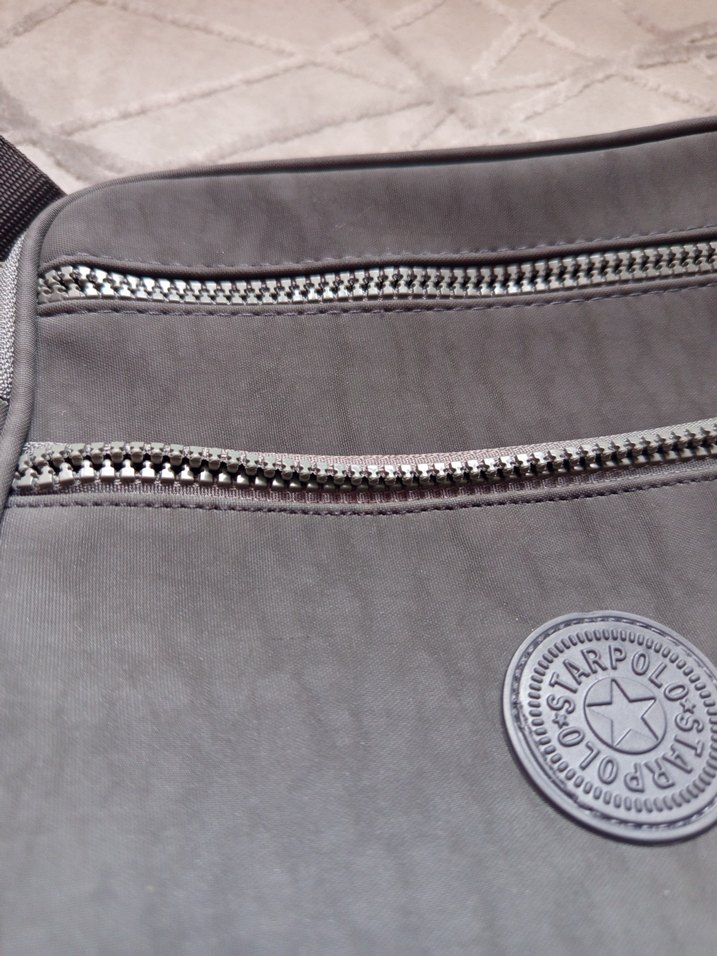 Gri Fermuarlı Kadın Çapraz Çanta - Görsel 2