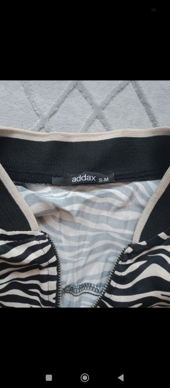 Gri Zebra Desenli Kadın Ceket - Görsel 3