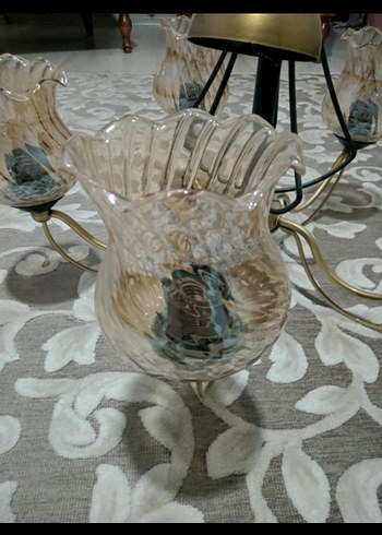 Bej Renkli 4 Kollu Avize - Görsel 2