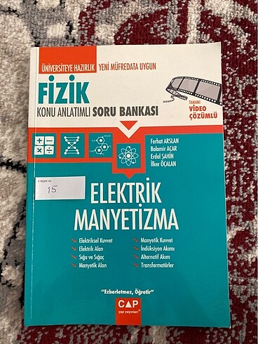 Ayt elektrik ve manyetizma çap yayınları