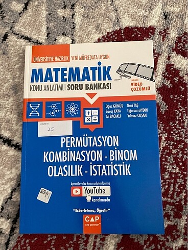 Çap yayınları permütasyon kombinasyon binom olasılık istatistik
