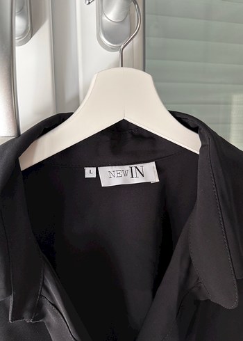 Uzun Kollu Siyah Midi Elbise - Görsel 2