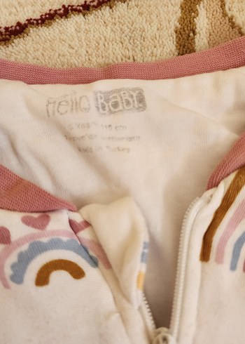 Fermuarlı Bebek Kız Tulum - Pastel Renkli 5 yaş - Görsel 2