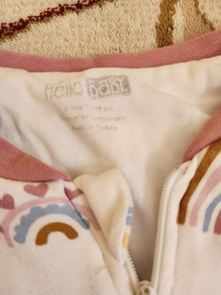 Fermuarlı Bebek Kız Tulum - Pastel Renkli 5 yaş - Görsel 2