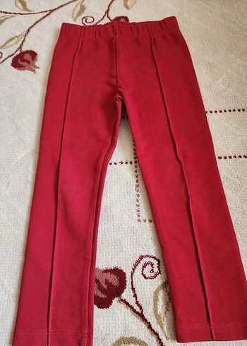 Kız Çocuk Kırmızı Pliseli Tayt - Görsel 2