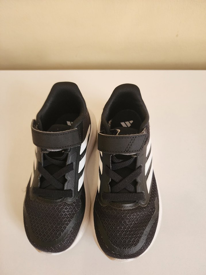 Erkek Çocuk Siyah Cırtlı Spor Ayakkabı - Görsel 2