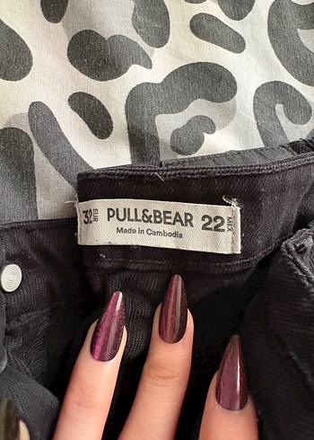 Kadın Siyah Bol Kesim Denim Pantolon - Görsel 2