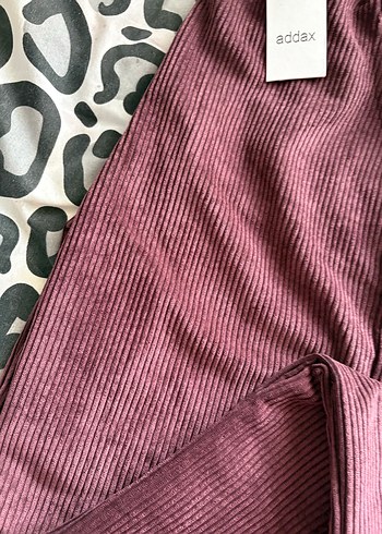 Bordo Kadın Bol Kesim Pilili Kumaş Pantolon - Görsel 3