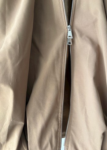 Bej Oversize Keten Ceket - Görsel 3