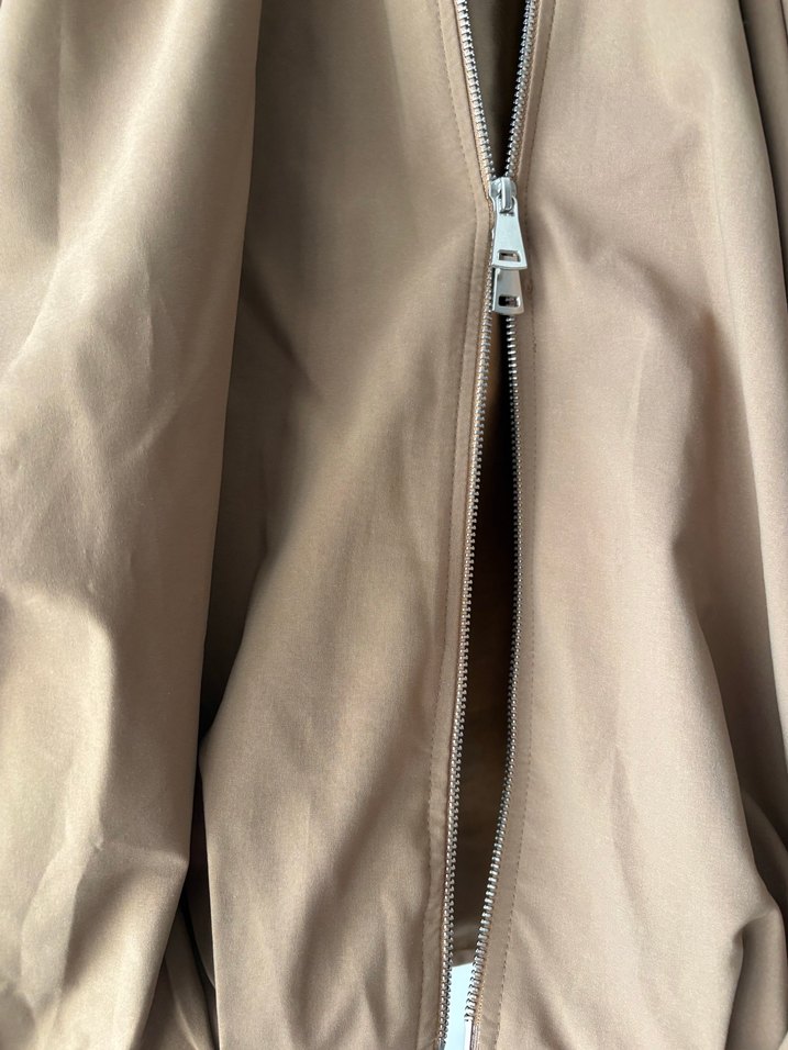 Bej Oversize Keten Ceket - Görsel 3