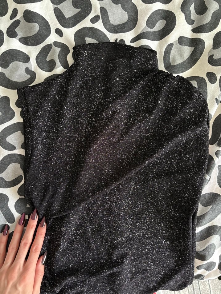 Siyah Yılan Desenli Uzun Drapeli Elbise - Görsel 5