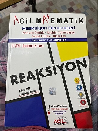 Acil Yayınları Ayt matematik Denemeleri