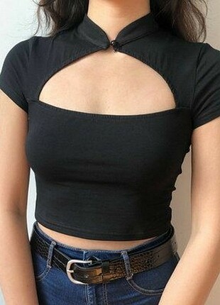 Göğüs Dekolteli Kısa Kollu Body Tişört Asos Bluz %20 İndirimli - Gardrops