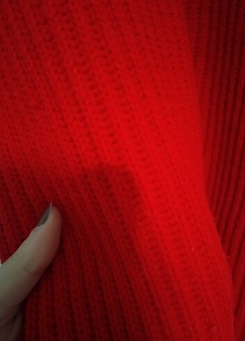 universal Beden Kırmızı Kazak Elbise 