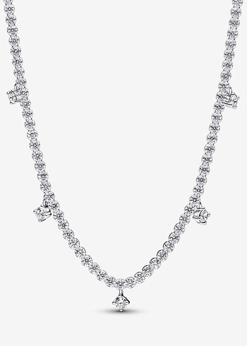 pandora su yolu sallantılı taşlı kolye - Görsel 2