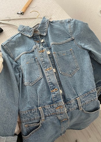 zara mini kot elbise - Görsel 2