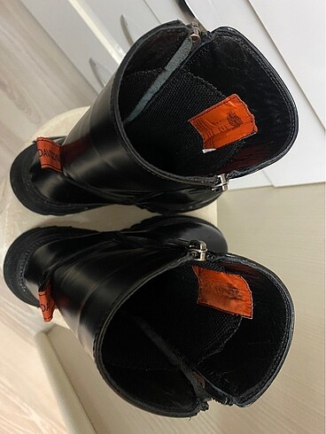 Orjinal Harley-Davidson River Kadın Siyah Deri Bot - Görsel 5