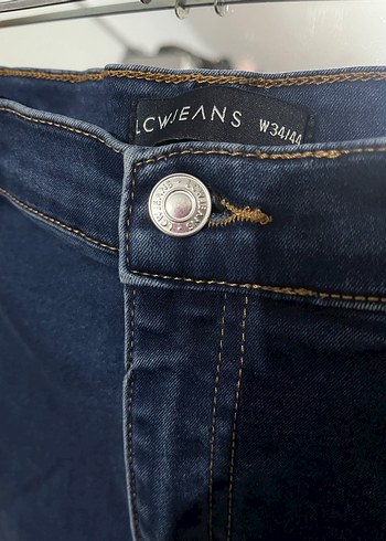 Kadın Lacivert Midi Kot Pantolon - Görsel 3