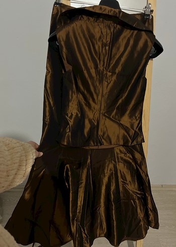 Kahverengi Drapeli etekli takım - Görsel 2