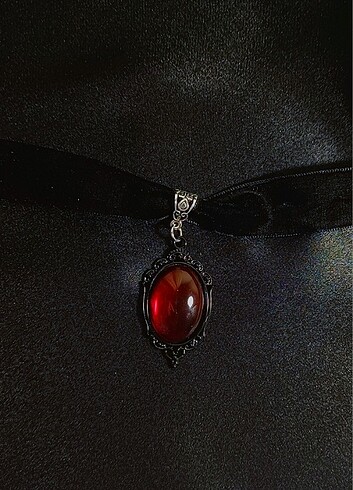  Beden bordo Renk Gotik kadife choker