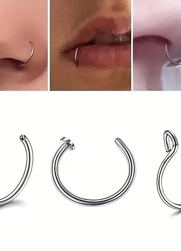 Çelik Sahte Piercing