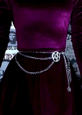 Punk Zincir Detaylı Gotik Bel Zinciri - Görsel 2