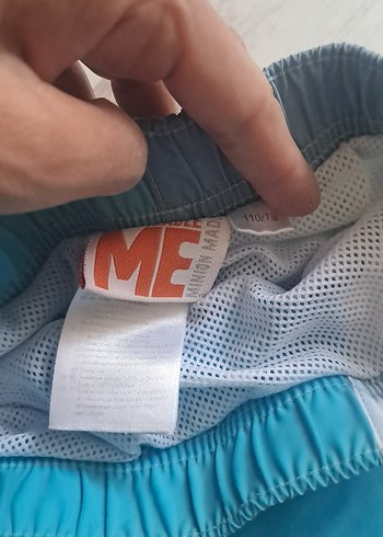H&M Minion Baskılı Erkek Çocuk Mavi Şort