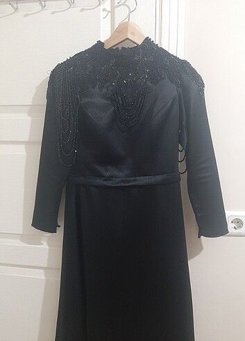 38 Beden siyah Renk elbise