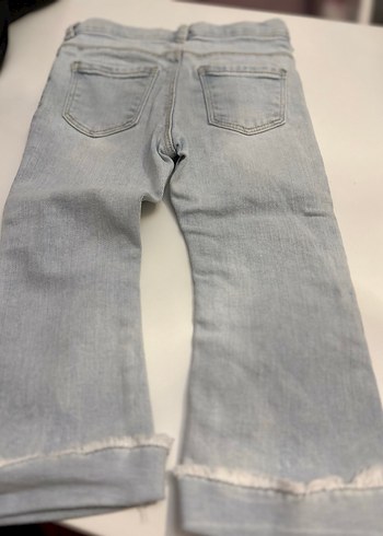 Zara kız çocuk açık mavi kot pantolon - Görsel 3