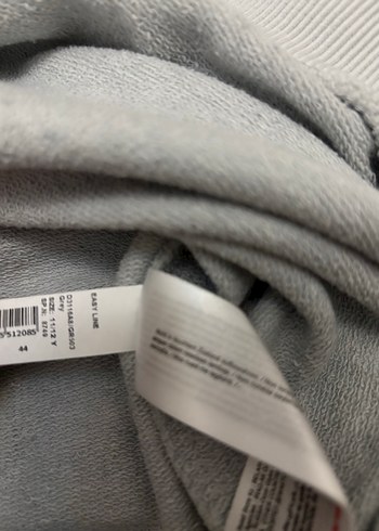 Gri Baskılı Pamuklu Kadın Sweatshirt - Görsel 2