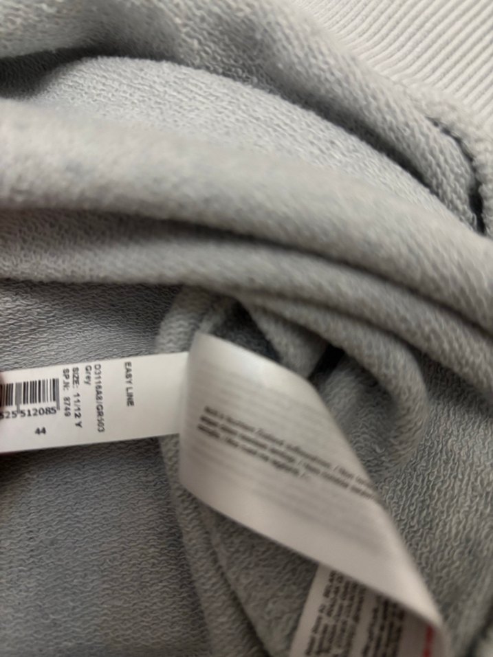 Gri Baskılı Pamuklu Kadın Sweatshirt - Görsel 2