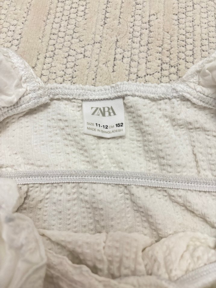 Beyaz Keten Volanlı Midi Bohem Elbise - Görsel 2