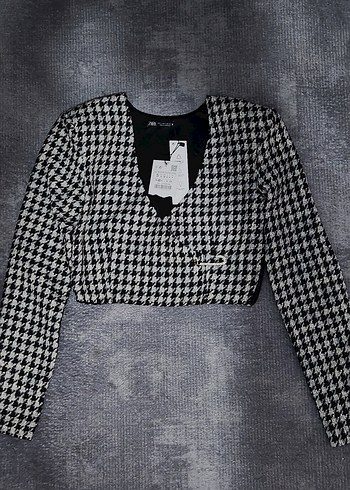 Zara Kazayagi Crop Blazer